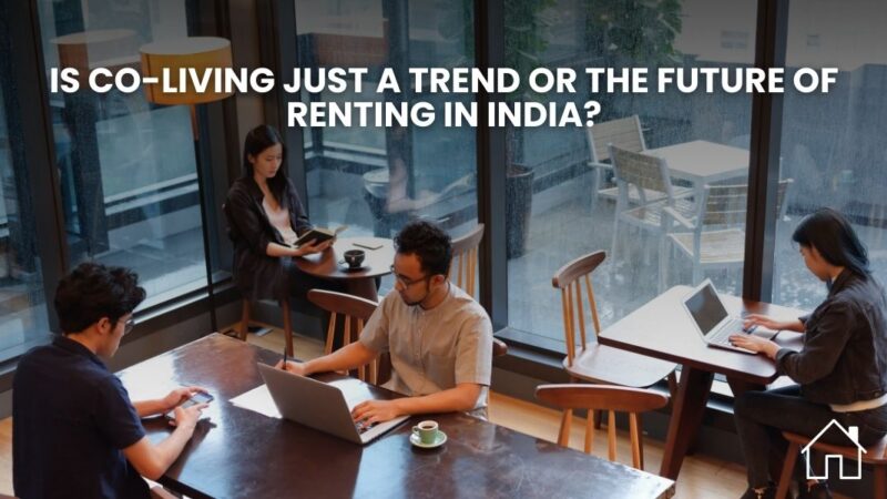 Modern co-living space in India with shared amenities.